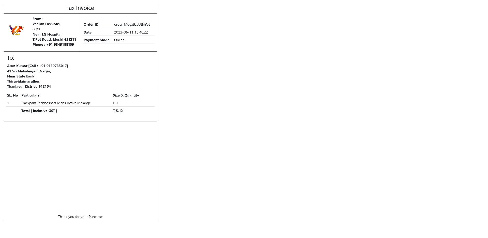 A5 and A4 Billing Software in India